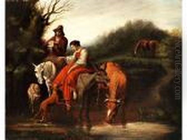 Hirtenidylle Oil Painting by Nicolaes Berchem