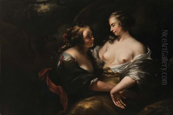 Giove E Callisto Oil Painting by Nicolaes Berchem