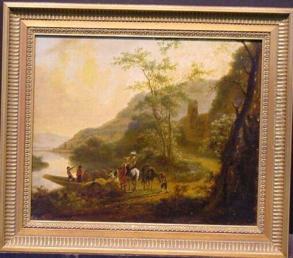 Bears Monogram (lc) Oil Painting by Nicolaes Berchem