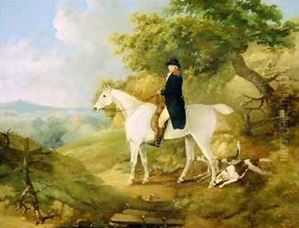 George Morland 1763-1804 on his Hunter Oil Painting by Thomas Hand