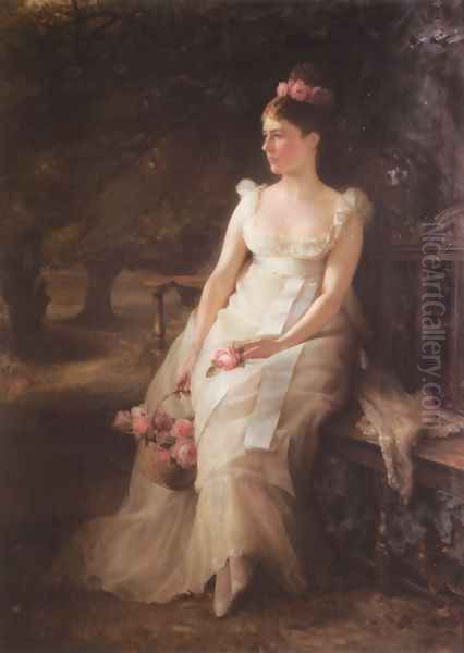 The Debutante Oil Painting by Edward Hughes