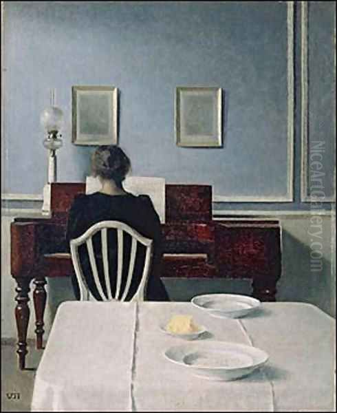 The Poetry of Silence Oil Painting by Vilhelm Hammershoi