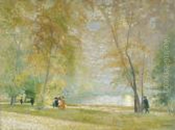 Le Parc Oil Painting by Antal Berkes