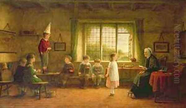 The Dames School Oil Painting by Frederick Daniel Hardy