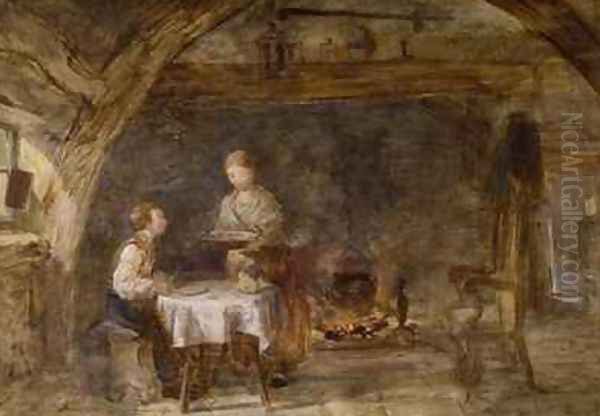 The Young Housekeeper Oil Painting by Frederick Daniel Hardy