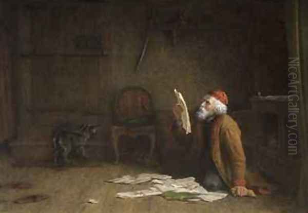 The Missing Deed Oil Painting by Frederick Daniel Hardy