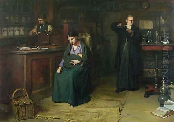 Doubtful Hope Oil Painting by Frank Holl