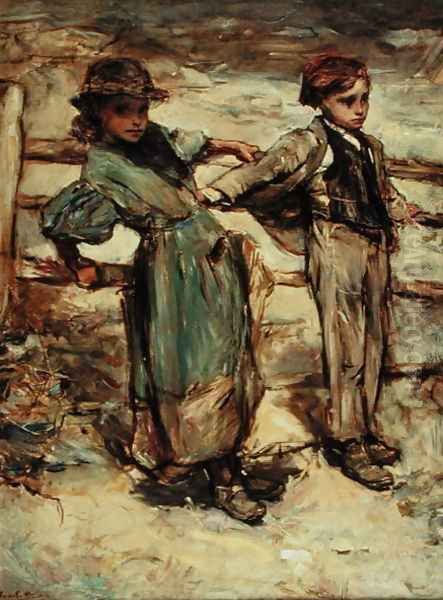 Children of the Sea Oil Painting by Frank Holl