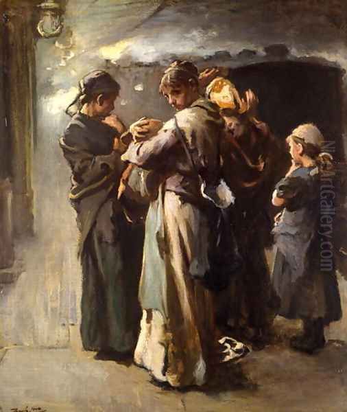 Gone Oil Painting by Frank Holl