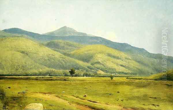 Fields in Summer Oil Painting by William Howard Hart