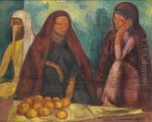 Egyptiennes Oil Painting by Emile Bernard