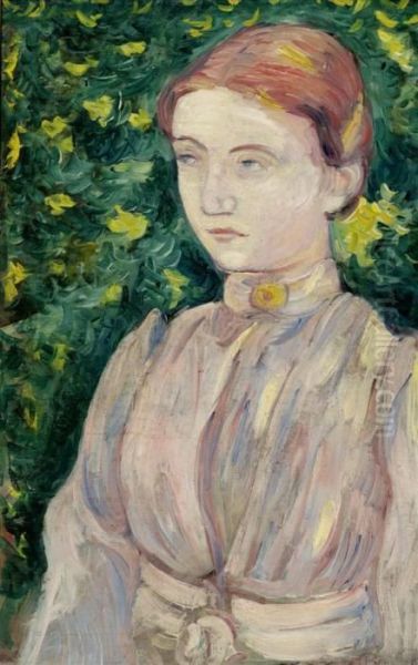 Portrait Of Madeleine Bernard Oil Painting by Emile Bernard