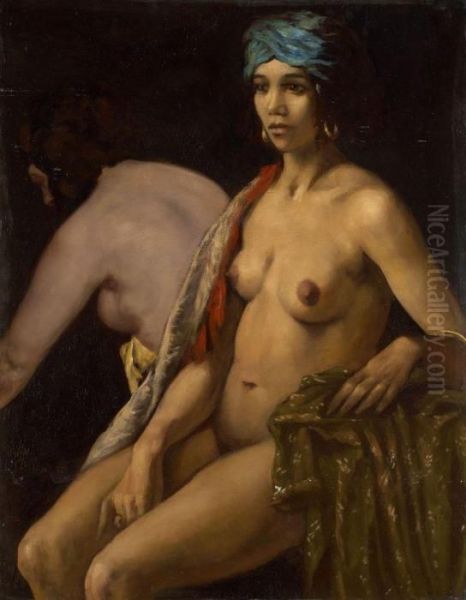 Femmes Orientales Oil Painting by Emile Bernard