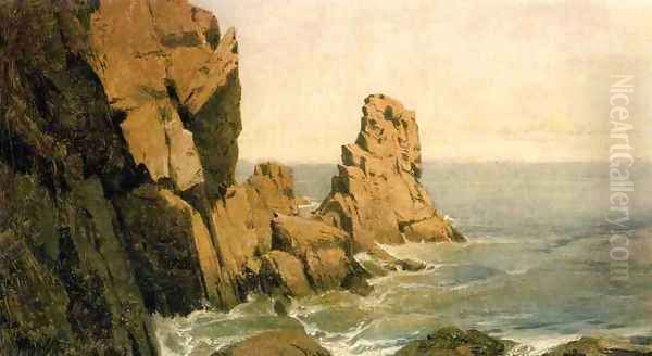 On the Maine Coast Oil Painting by William Howard Hart