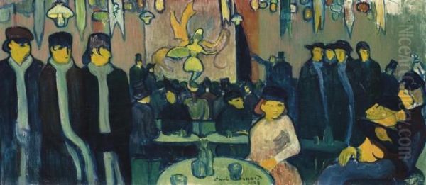 Le Tabarin Ou Cabaret A Paris Oil Painting by Emile Bernard