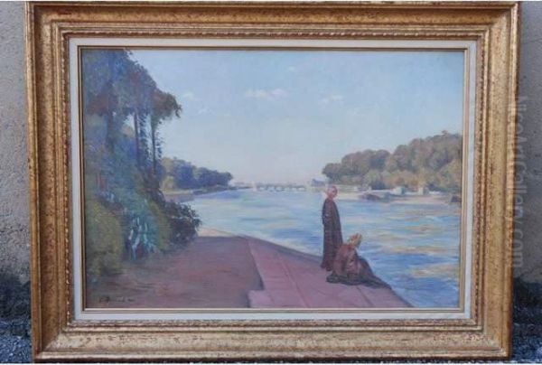 Le Nil Pres Dun Barrage Oil Painting by Emile Bernard