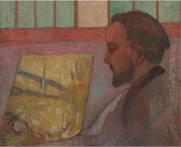 Portrait D'emile Schuffenecker Oil Painting by Emile Bernard