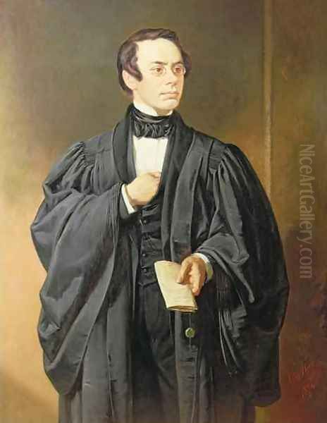 Pierre Le Sueur in his Advocates gown Oil Painting by William M. Hay