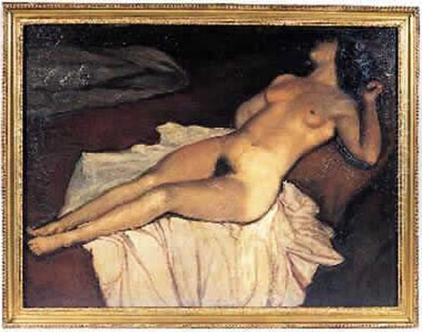 Nu Couche Oil Painting by Emile Bernard