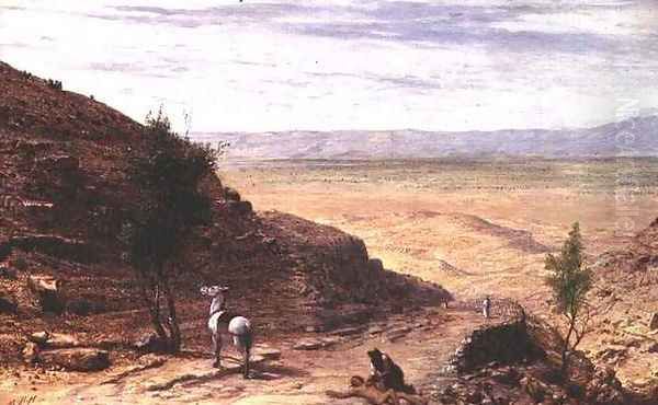 The Road Between Jerusalem and Jericho Oil Painting by Sir Hubert von Herkomer