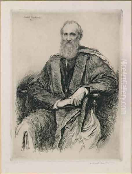 William Thomson 1st Baron Kelvin 1824-1907 British mathematician and physicist Oil Painting by Sir Hubert von Herkomer