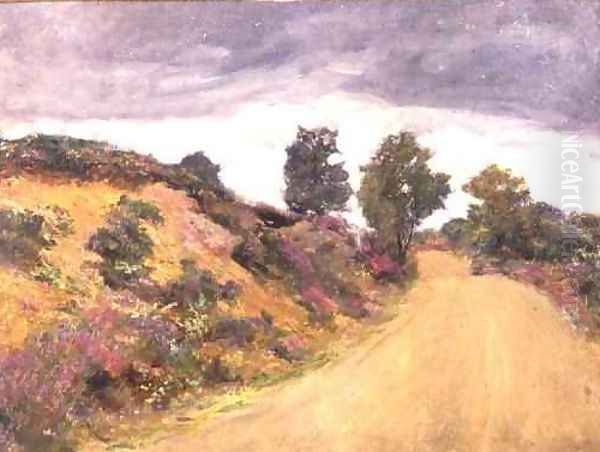 Road to Hindhead Oil Painting by Sir Hubert von Herkomer