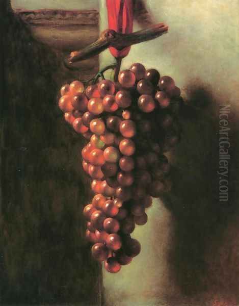 Hanging Grapes Oil Painting by George Henry Hall