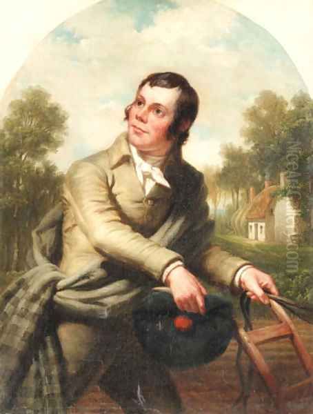 Portrait of Robert Burns Oil Painting by George Henry Hall