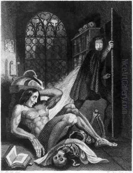 Illustration from Frankenstein Oil Painting by Theodor Von Holst