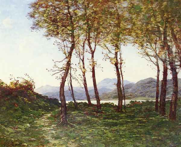 Environs De Menton, Le Royal Oil Painting by Henri-Joseph Harpignies