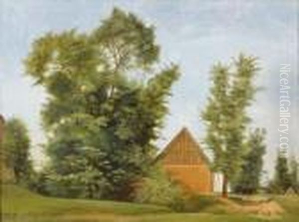 Etude D'arbres Oil Painting by Jean-Victor Bertin