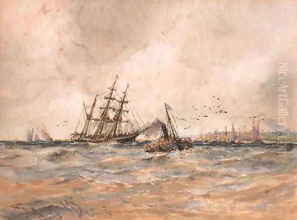 Yarmouth Oil Painting by Thomas Bush Hardy