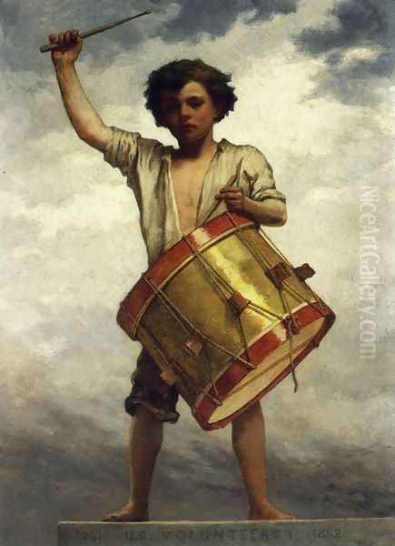 The Drummer Boy Oil Painting by William Morris Hunt