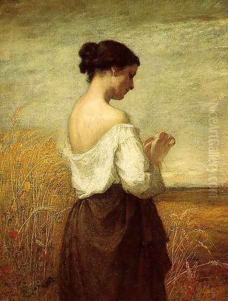 Peasant Girl 1852 Oil Painting by William Morris Hunt