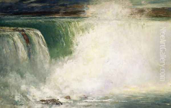 Niagara Falls I Oil Painting by William Morris Hunt