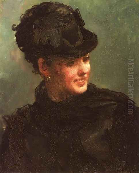 Portrait of Emily Tuckerman Oil Painting by William Morris Hunt