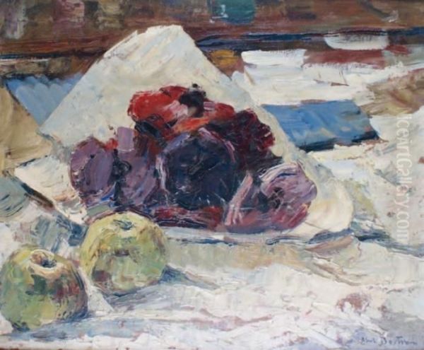 Nature Morte Aux Fruits Oil Painting by Abel Bertram