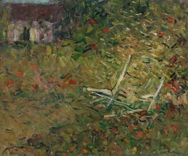 Jardin Fleuri Oil Painting by Abel Bertram