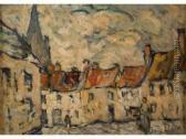 Saint-omer, L'eglise Saint-sepulcre Oil Painting by Abel Bertram