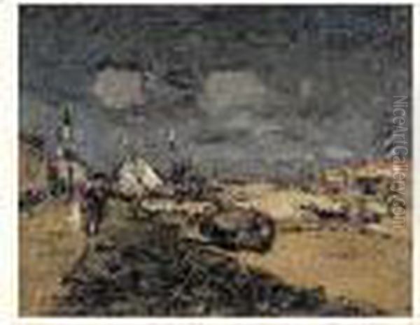 Le Port De Graveline Oil Painting by Abel Bertram