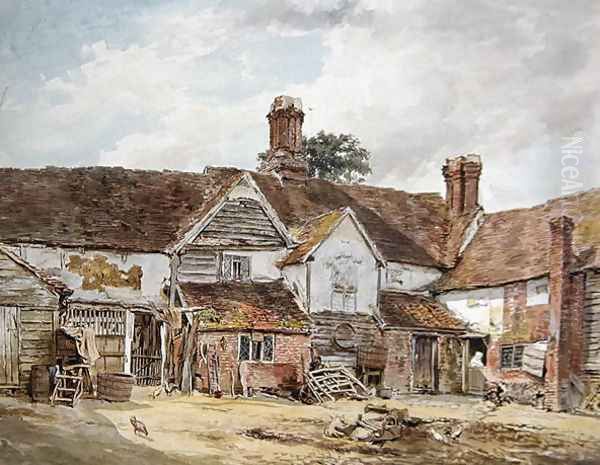 Old Farm Buildings by William Henry Hunt