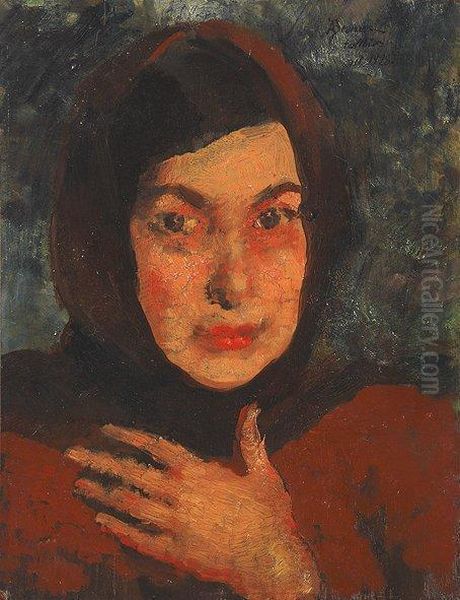 Portrait De Femme Oil Painting by Paul Albert Besnard