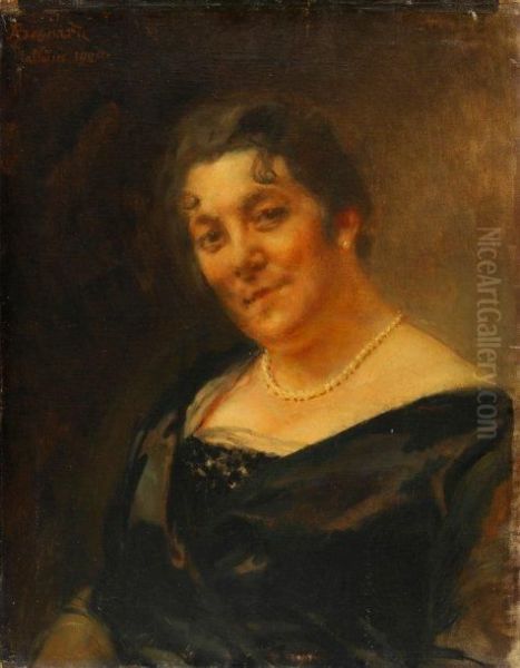 Portrait De Madame R. 
D., 
Talloires Oil Painting by Paul Albert Besnard