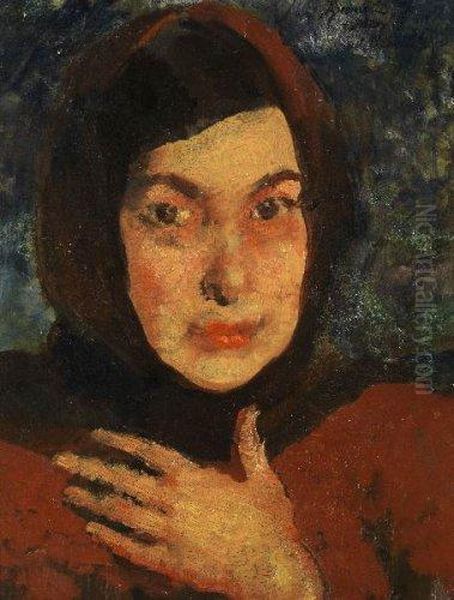 Portrait De Femme Oil Painting by Paul Albert Besnard