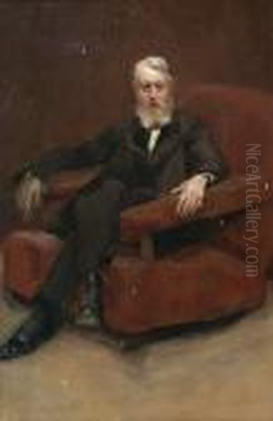 Portrait Presume Du Duc De Sutherland Oil Painting by Paul Albert Besnard