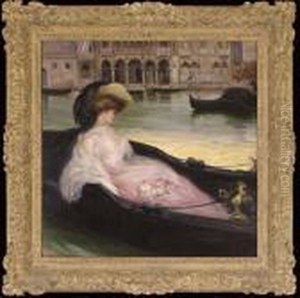 A Gondola Ride Oil Painting by Paul Albert Besnard