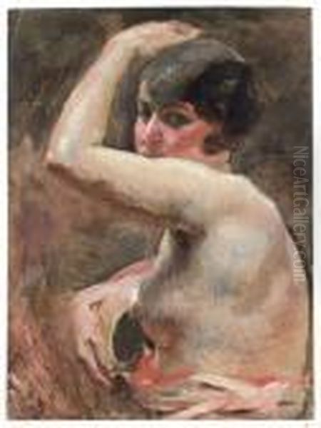 Portrait De Femme En Buste Oil Painting by Paul Albert Besnard