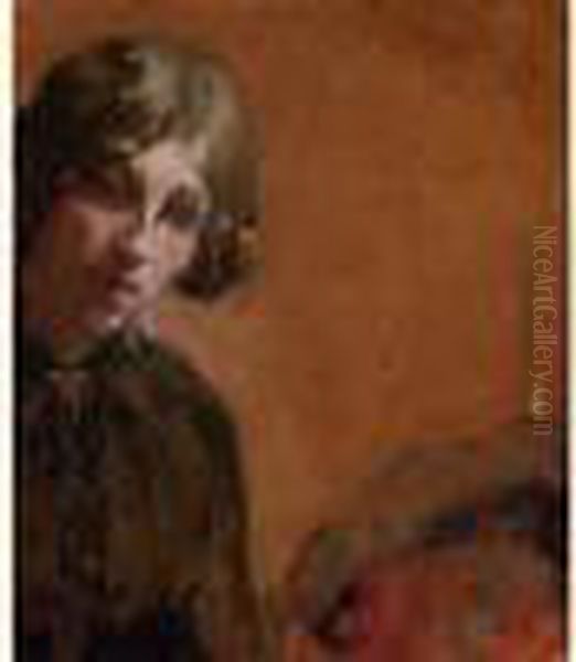 Portrait Presume De Bessie Davidson Oil Painting by Paul Albert Besnard