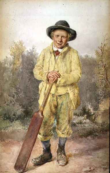 The Cricketer Oil Painting by William Henry Hunt