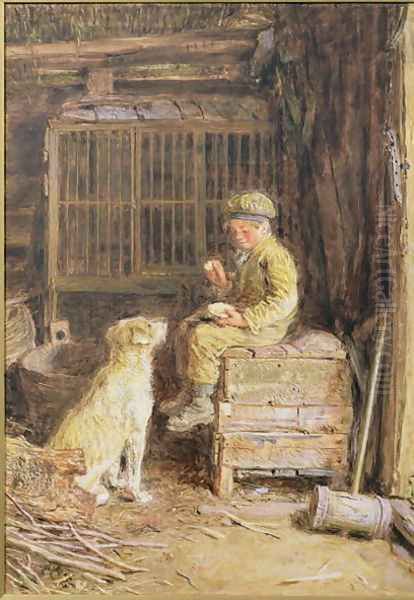 The Frugal Meal Oil Painting by William Henry Hunt